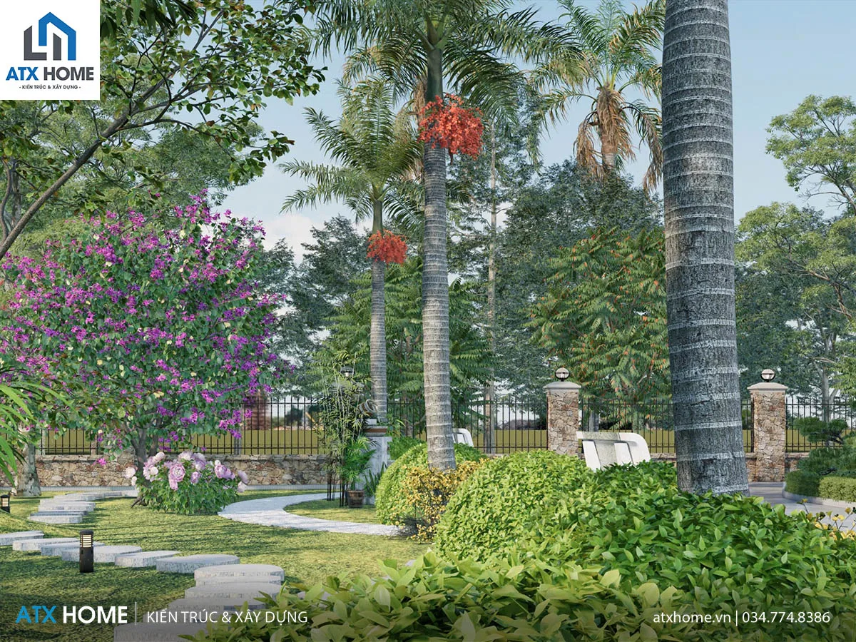 thiết kế sân vườn