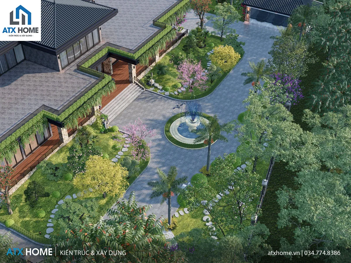 thiết kế sân vườn
