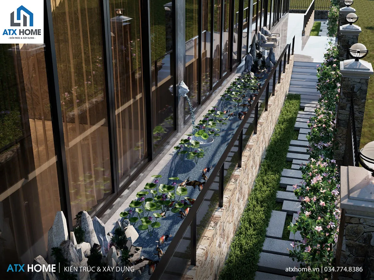 thiết kế sân vườn